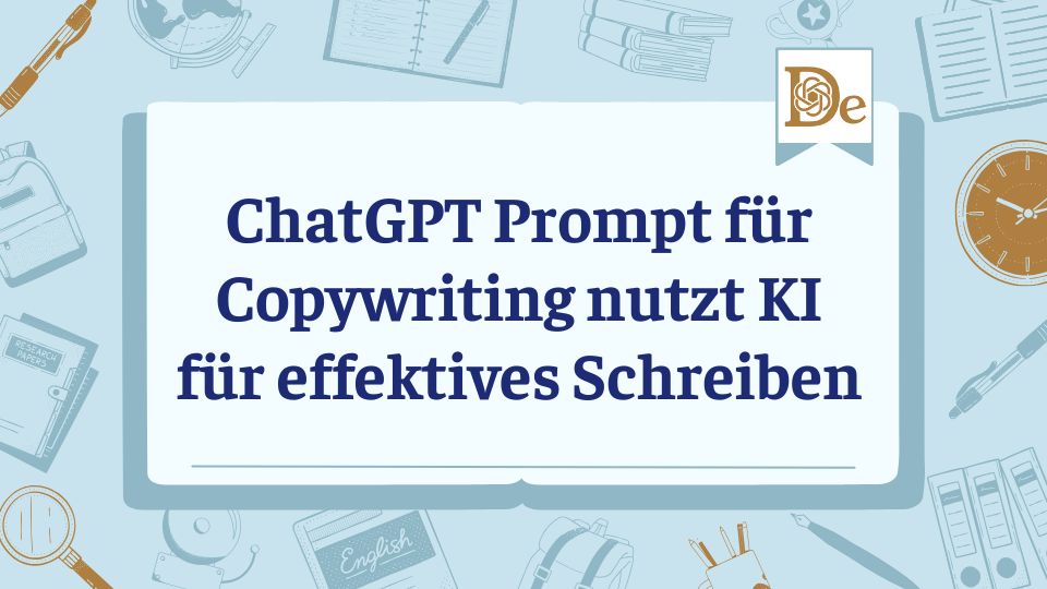 ChatGPT Prompt für Copywriting nutzt KI für effektives Schreiben