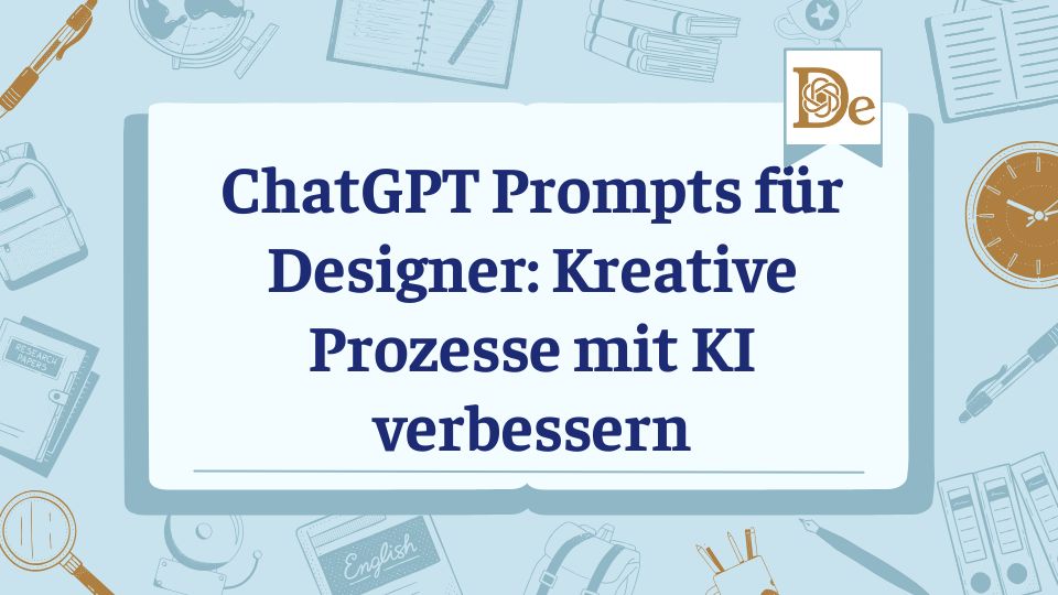 ChatGPT Prompts für Designer Kreative Prozesse mit KI verbessern